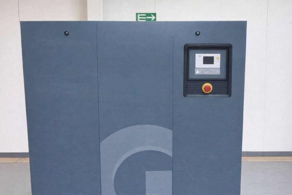 Industriell maskin med kontrollpanel för försäljning på auktion.